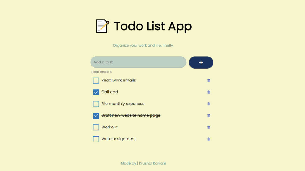 Todo List App